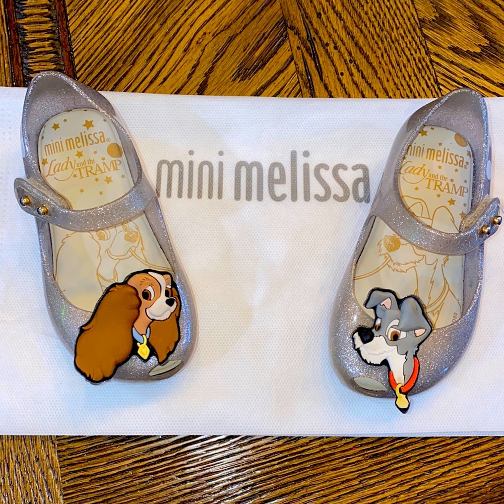 Disney Lady & Tramp Mini Melissa Size 7Toddler Shoes